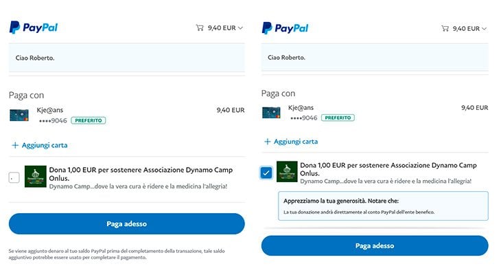 Give at Checkout Dynamo PayPal